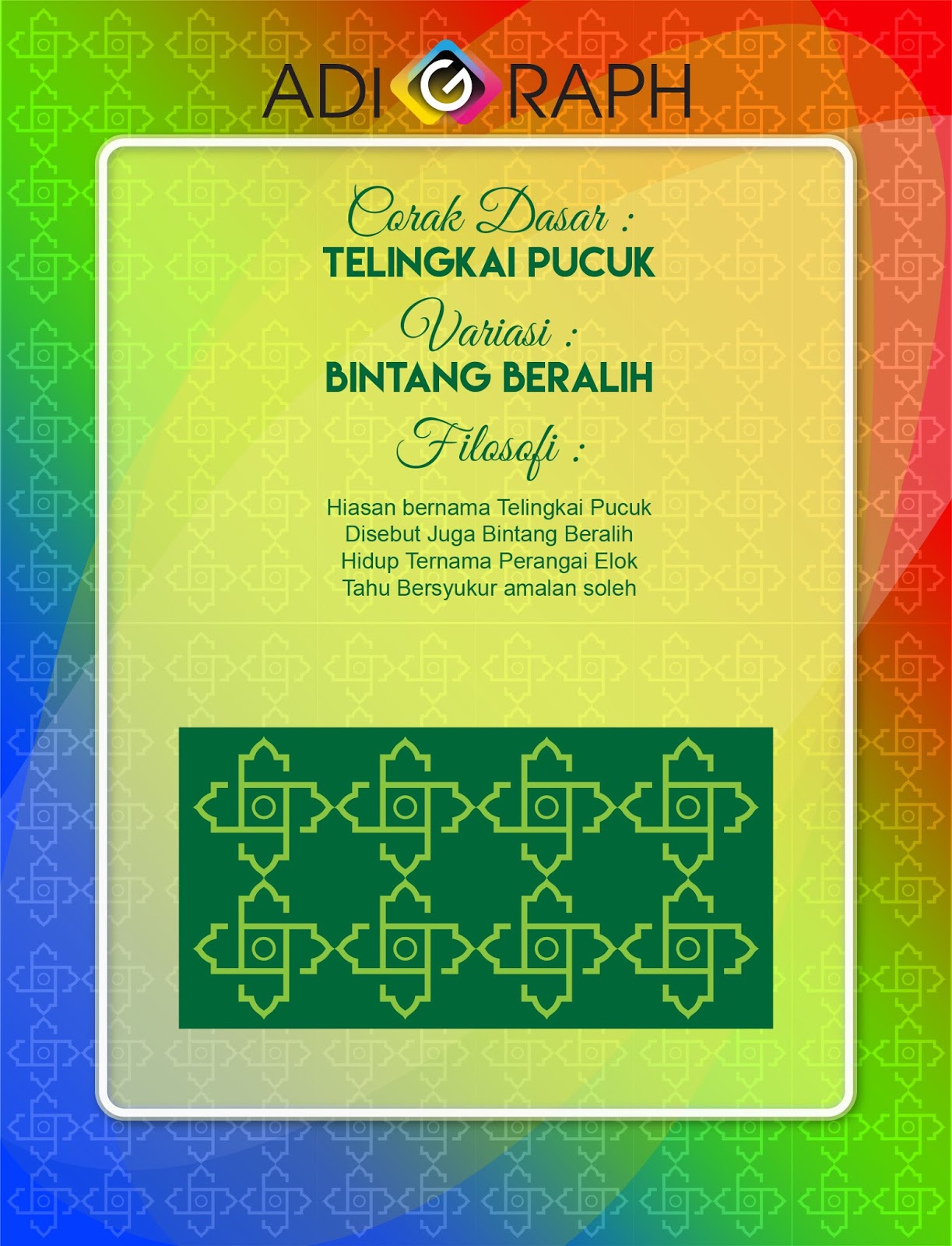 Detail Gambar Dasar Bunga Kundur Gambar Corak Dasar Telingkai Pucuk Nomer 8