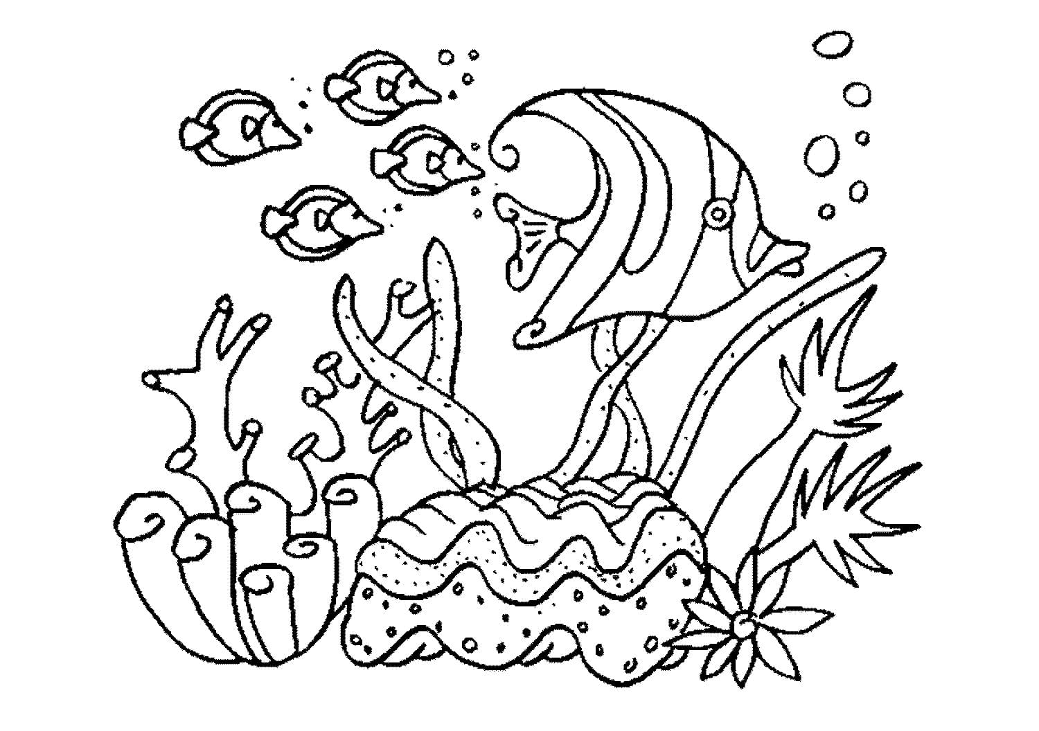 Detail Gambar Dasar Laut Hitam Putih Nomer 17