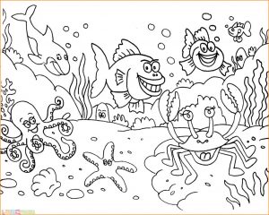 Detail Gambar Dasar Laut Hitam Putih Nomer 18
