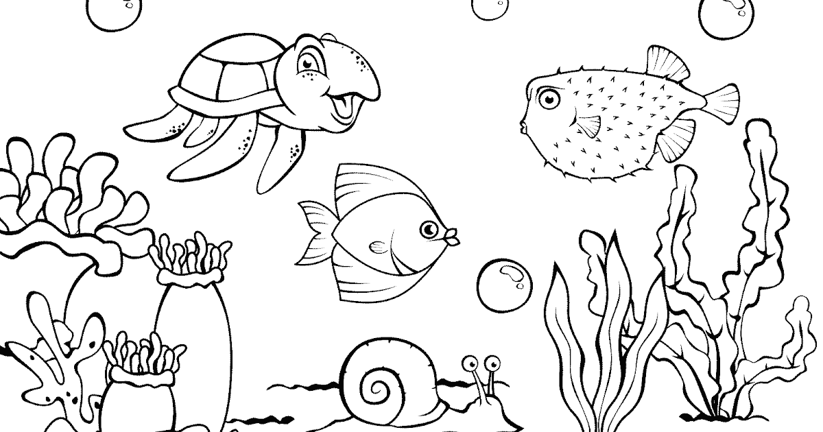 Detail Gambar Dasar Laut Hitam Putih Nomer 3