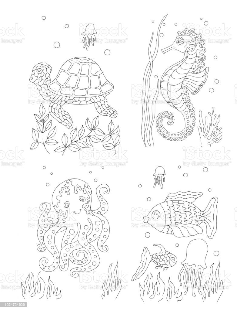 Detail Gambar Dasar Laut Hitam Putih Nomer 33