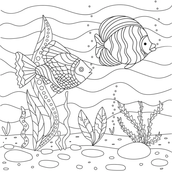 Detail Gambar Dasar Laut Hitam Putih Nomer 56