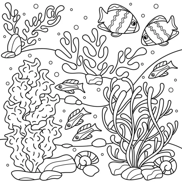 Detail Gambar Dasar Laut Hitam Putih Nomer 58