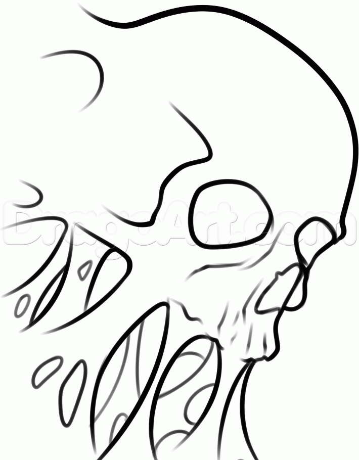 Detail Totenkopf Tattoo Zeichnung Nomer 8