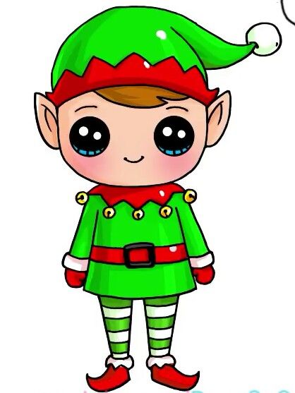 Detail Christmas Elf Chibi Nomer 2