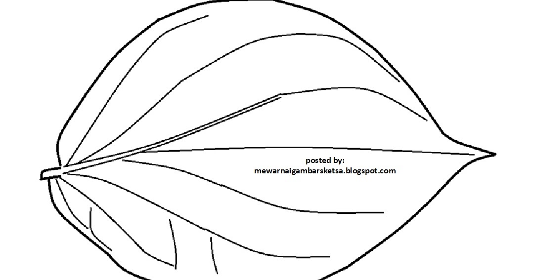 Detail Gambar Daun Untuk Mewarnai Nomer 19