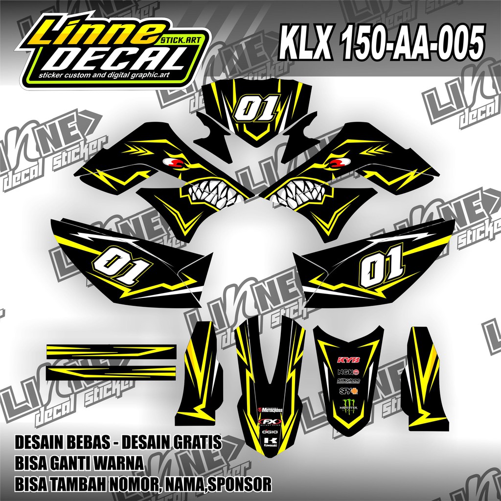 Detail Gambar Decal Klx Nomer 20