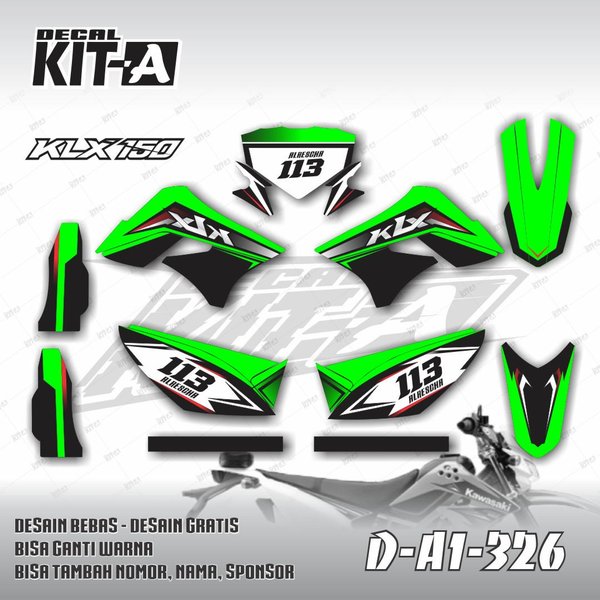 Detail Gambar Decal Klx Nomer 22