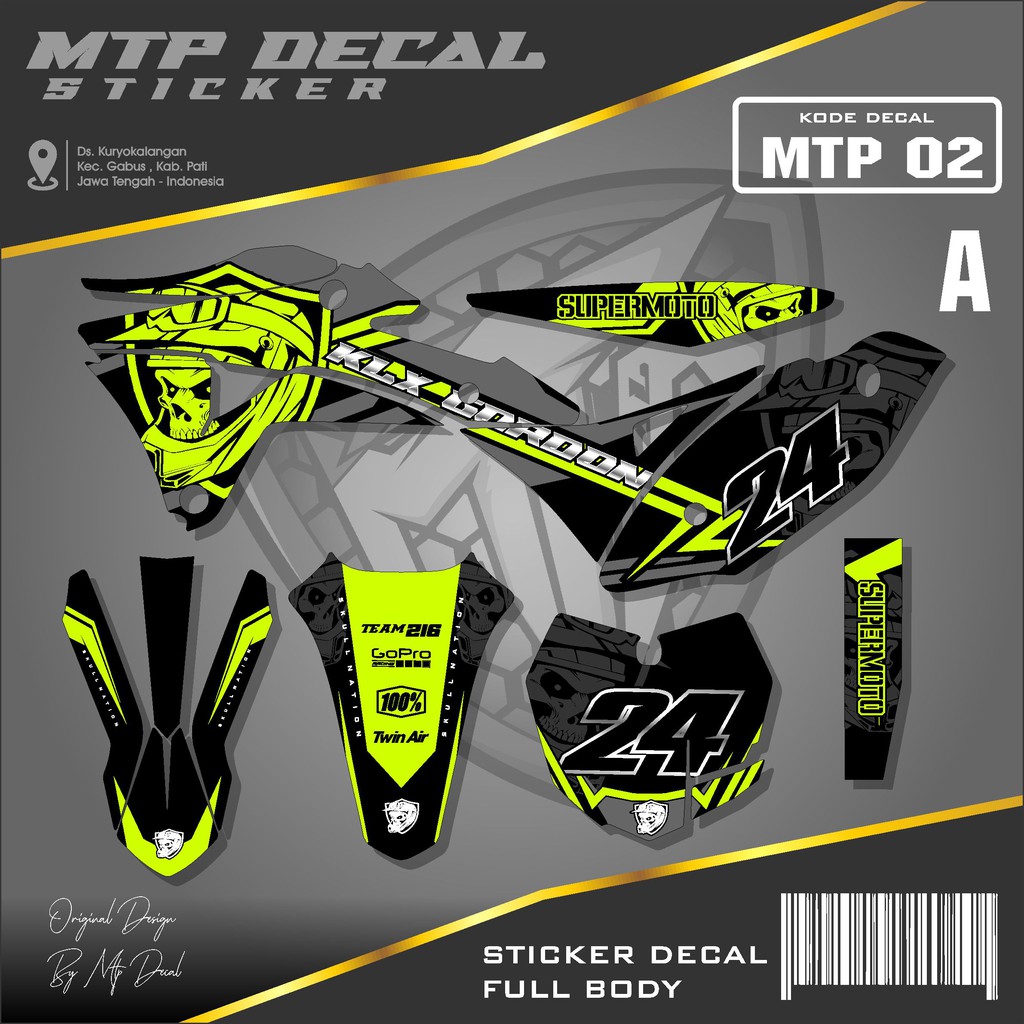 Detail Gambar Decal Klx Nomer 36