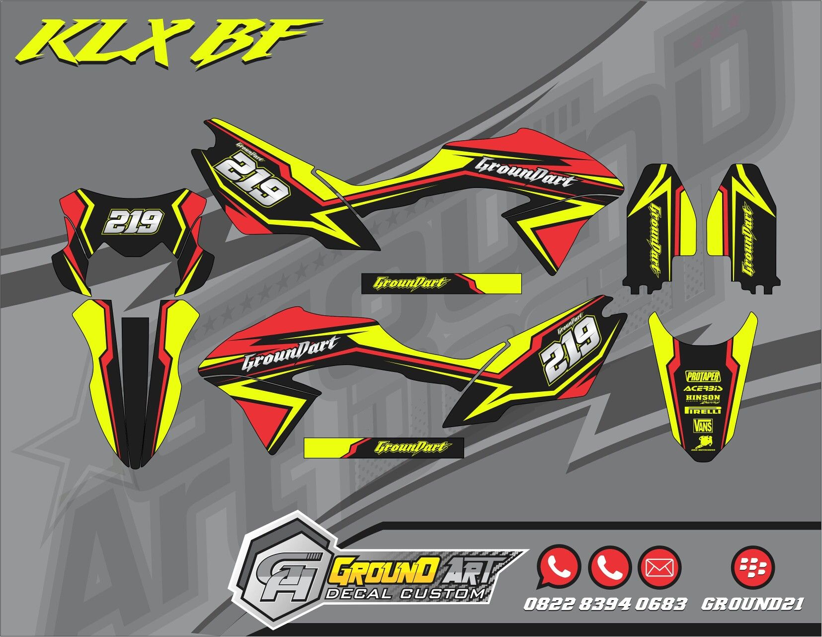 Detail Gambar Decal Klx Nomer 5