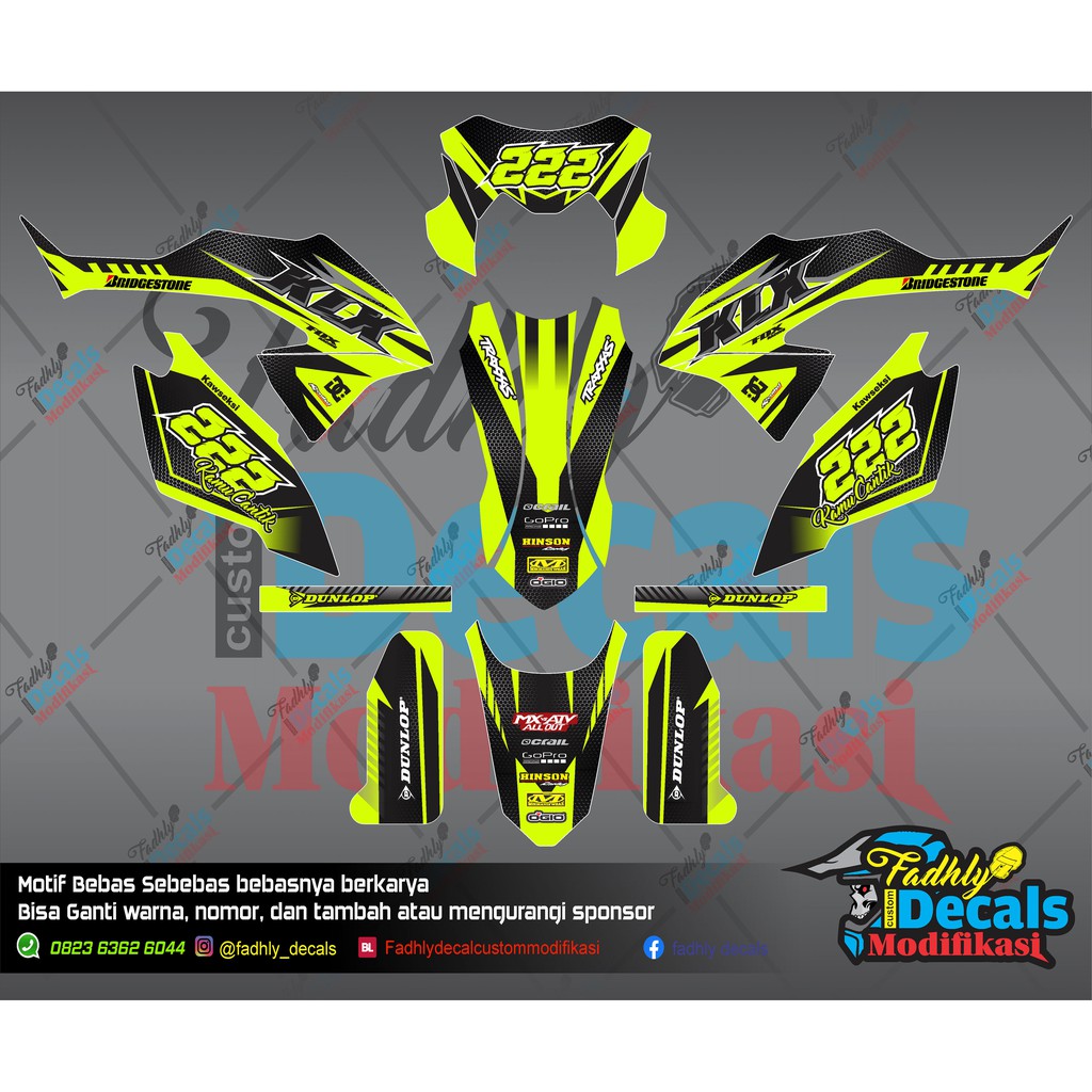 Detail Gambar Decal Klx Nomer 58