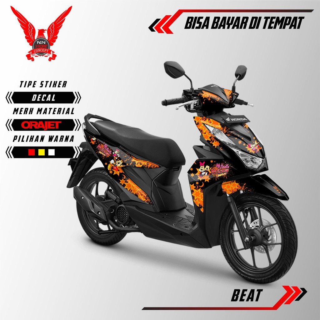 Detail Gambar Decal Motor Beat Nomer 11