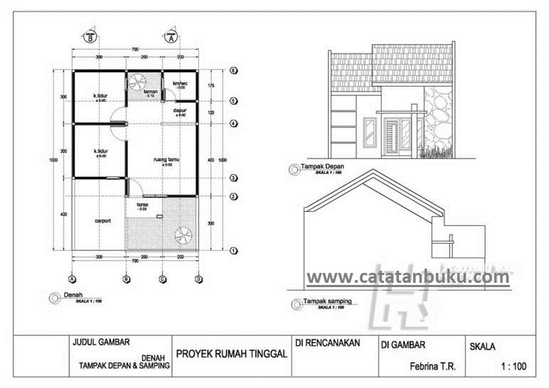 Detail Gambar Ded Rumah 1 Lantai Malang Nomer 21