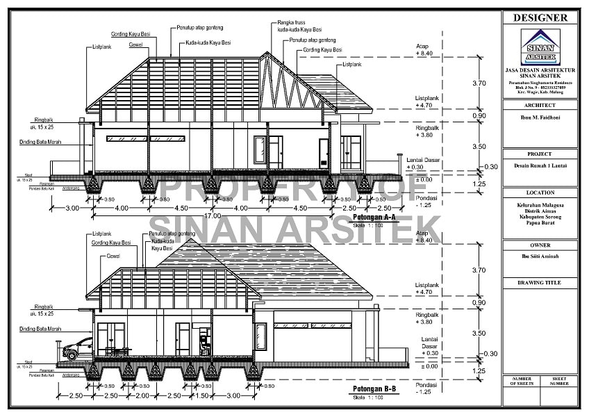 Detail Gambar Ded Rumah 1 Lantai Malang Nomer 33