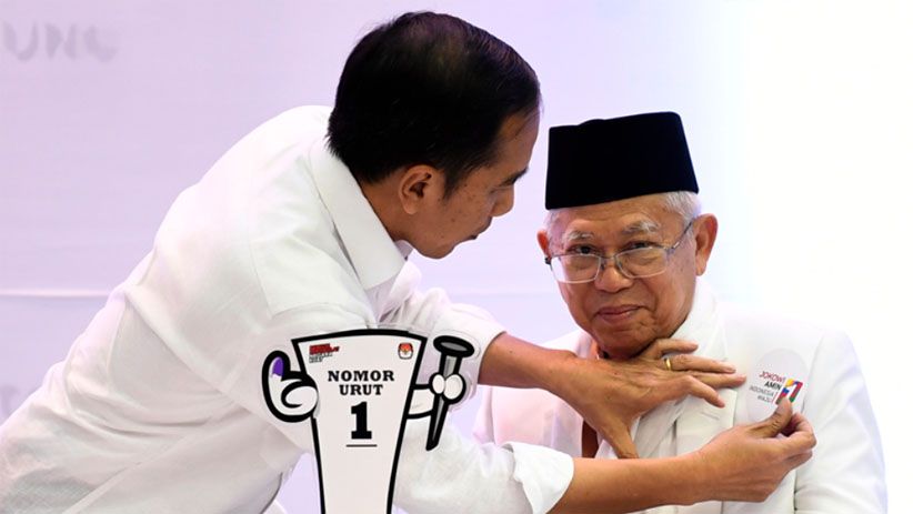 Detail Gambar Deklarasi Jokowi Kh Maruf Amin Nomer 29