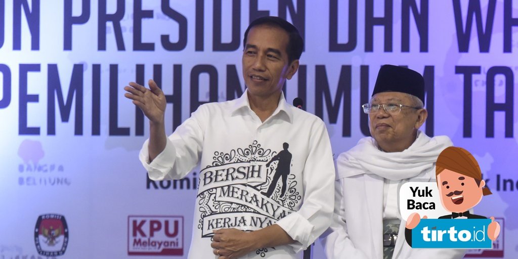 Detail Gambar Deklarasi Jokowi Kh Maruf Amin Nomer 30