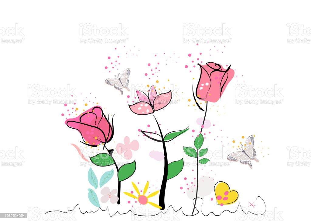 Detail Gambar Dekoratif Kupu Kupu Dan Bunga Nomer 2