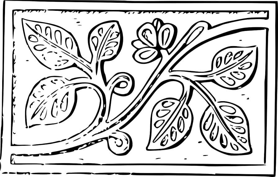 Detail Gambar Dekoratif Motif Daun Dan Bunga Nomer 23