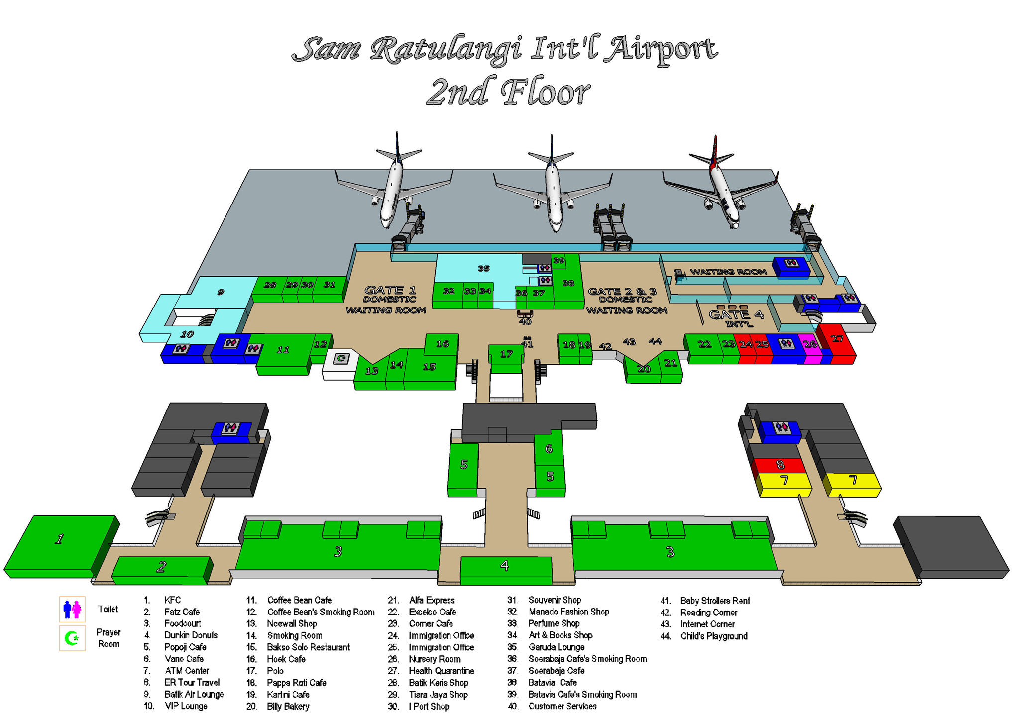 Detail Gambar Denah Airport Ngurah Rai Nomer 16