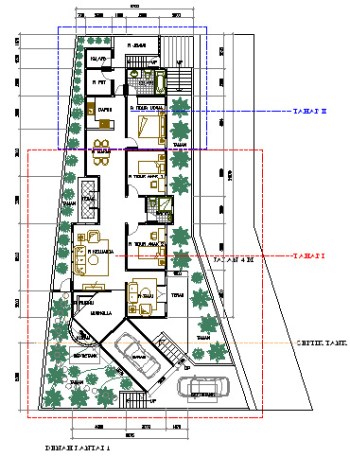 Detail Gambar Denah Di Tanah Yang Tidak Simetris Nomer 21