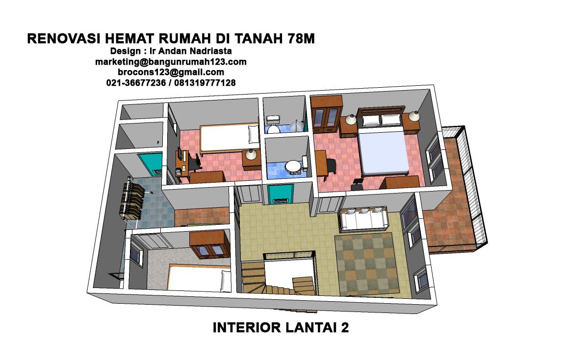 Detail Gambar Denah Di Tanah Yang Tidak Simetris Nomer 30