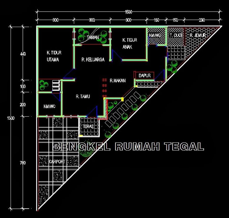 Detail Gambar Denah Di Tanah Yang Tidak Simetris Nomer 32