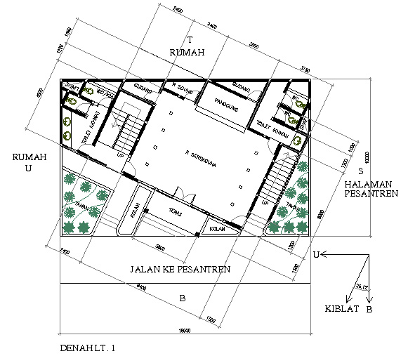 Detail Gambar Denah Di Tanah Yang Tidak Simetris Nomer 38