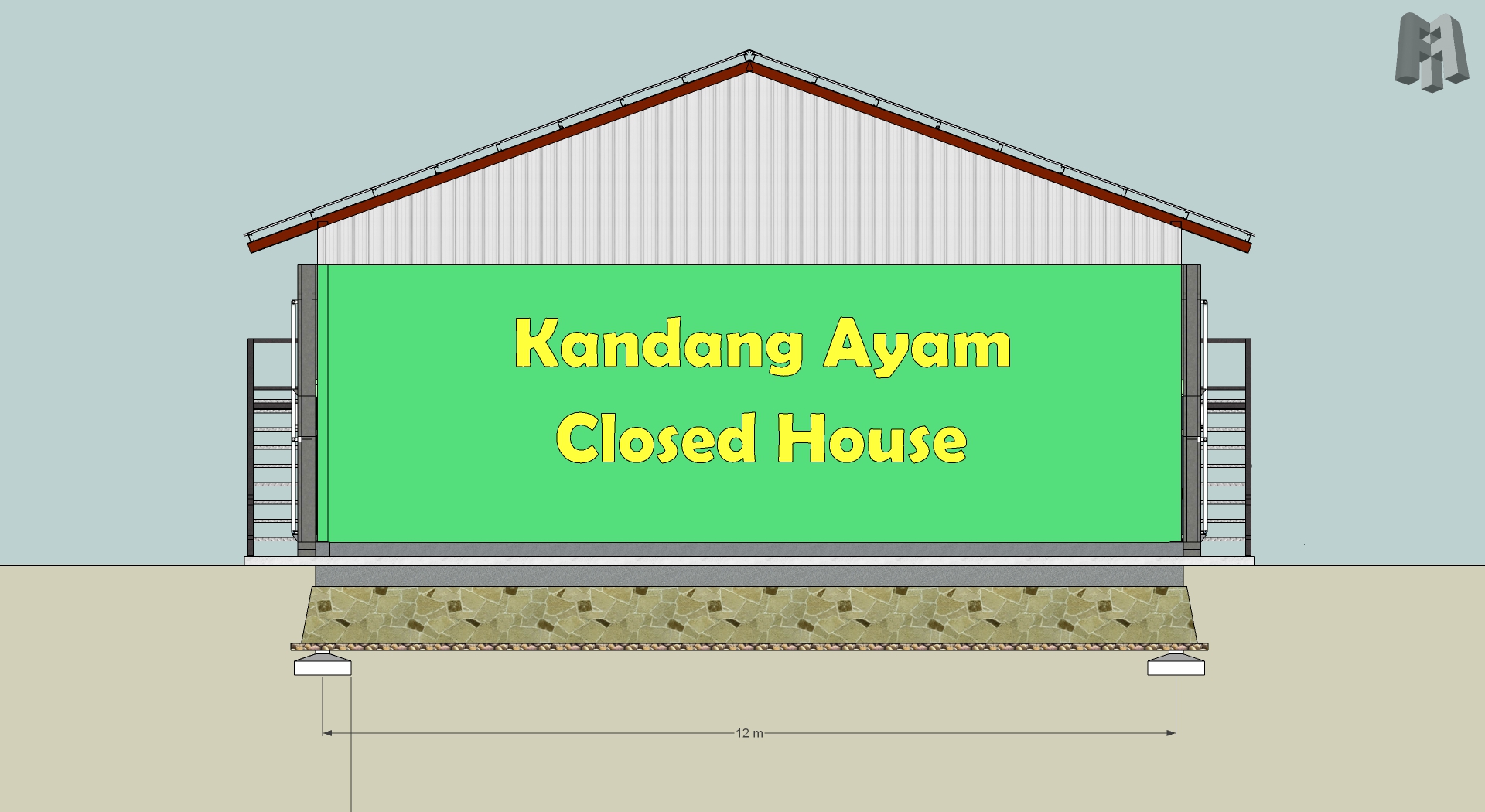 Detail Gambar Denah Kandang Ayam Broiler Nomer 45