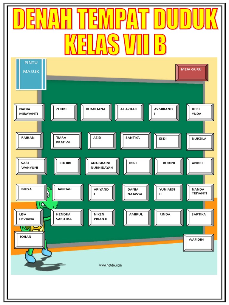 Detail Gambar Denah Kelas Nomer 14