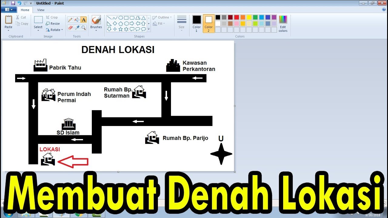 Detail Gambar Denah Lokasi Rumah Nomer 43