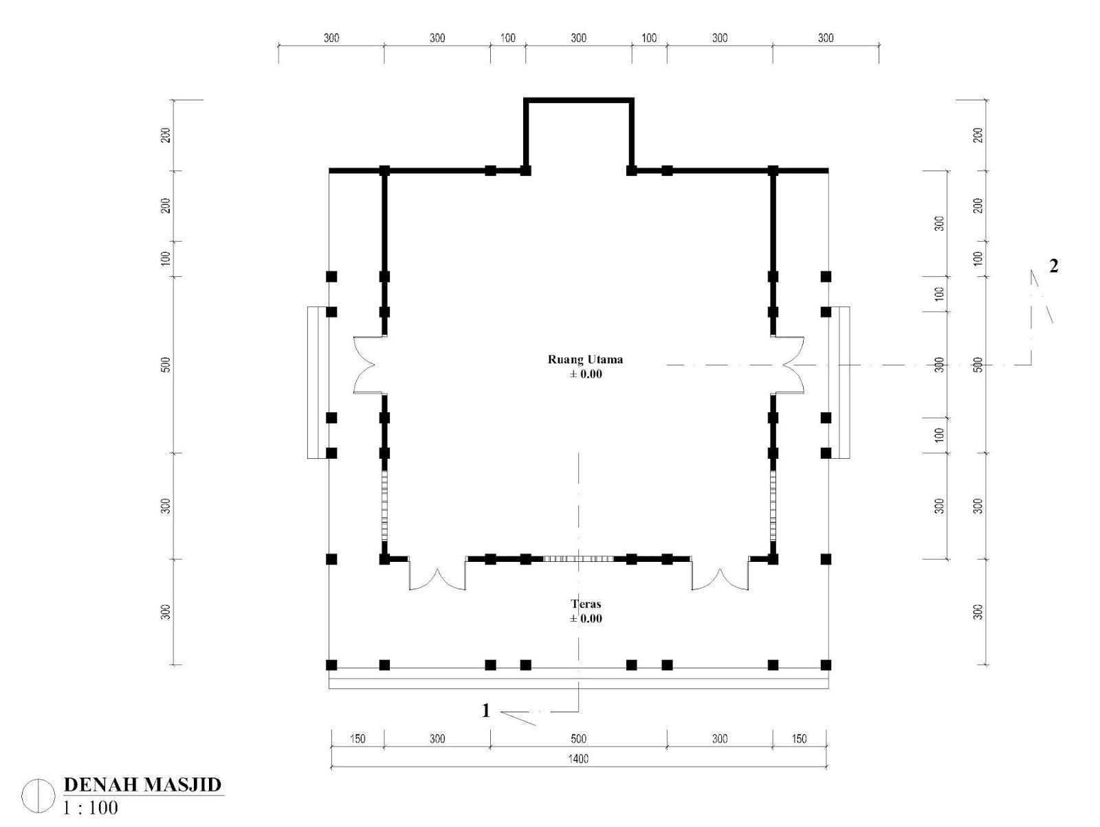 Detail Gambar Denah Masjid Nomer 5