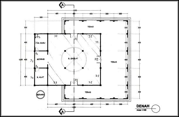 Detail Gambar Denah Masjid Nomer 16