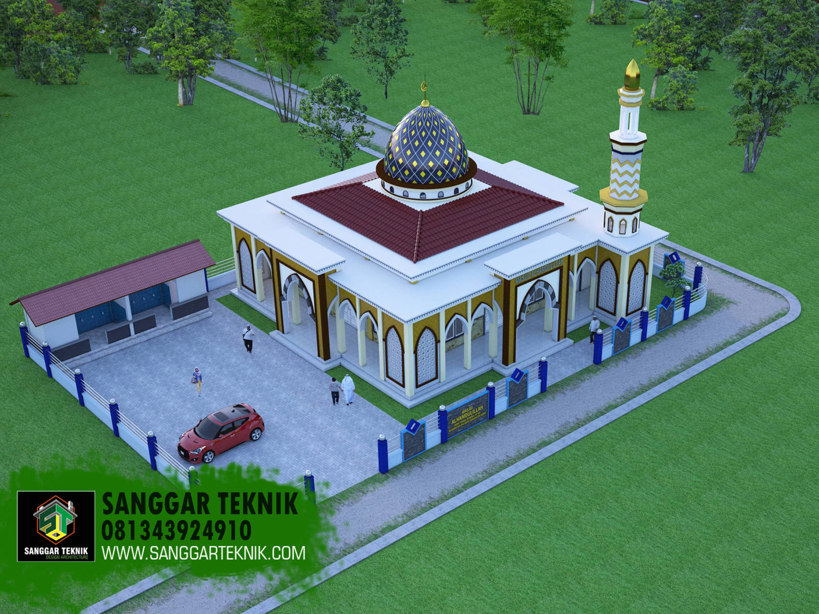 Detail Gambar Denah Masjid Ukuran 15x15 Nomer 10