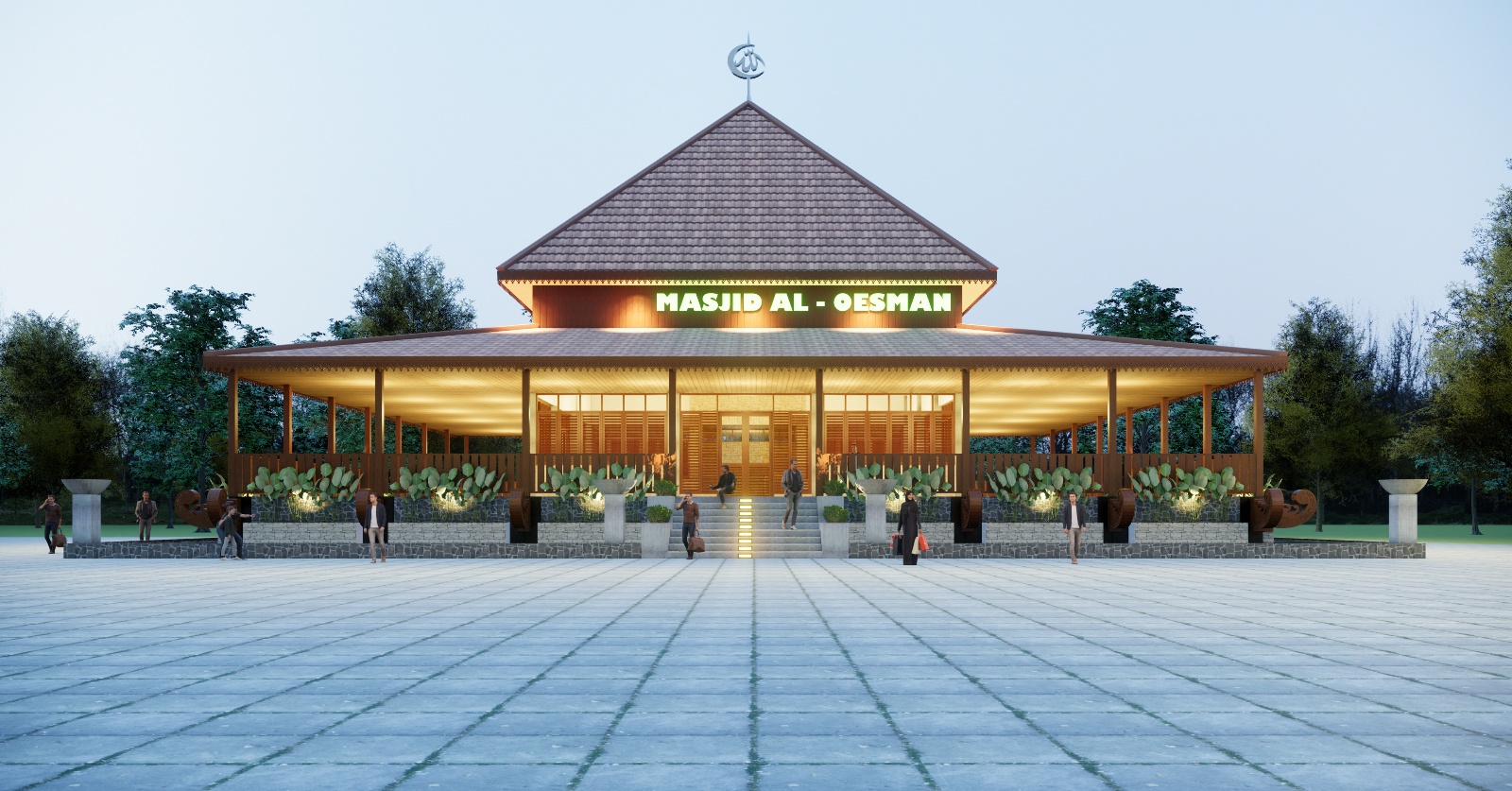 Detail Gambar Denah Masjid Ukuran 15x15 Nomer 29