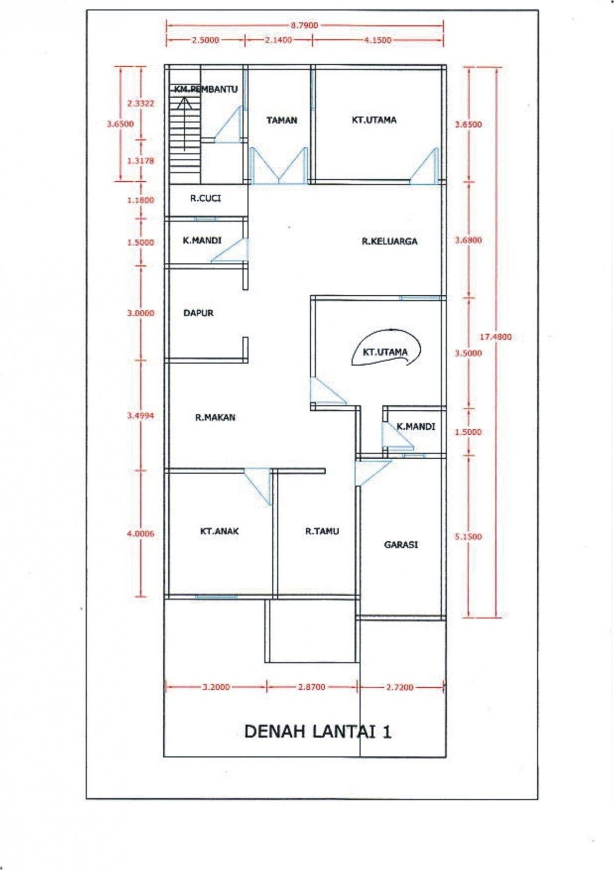 Gambar Denah Rumah 16x16 Pake Ruang Musholah - KibrisPDR