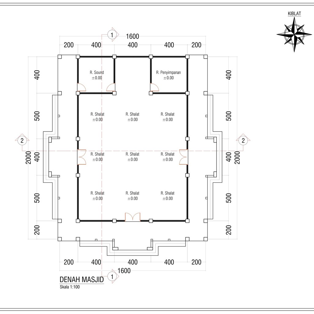 Detail Gambar Denah Rumah 16x16 Pake Ruang Musholah Nomer 43