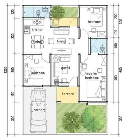 Detail Gambar Denah Rumah Nomer 18