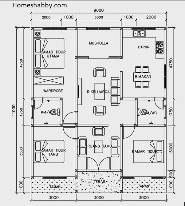 Detail Gambar Denah Rumah Nomer 23