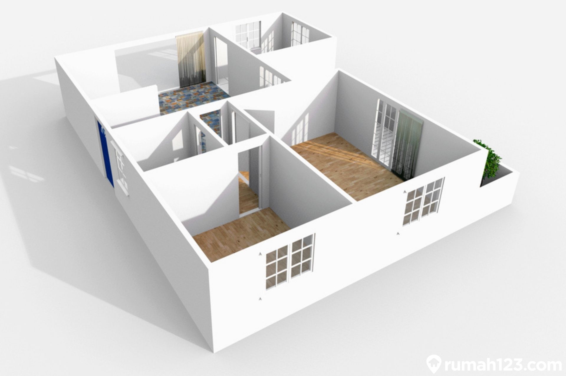 Detail Gambar Denah Rumah 3 Dimensi Minimalis Nomer 34