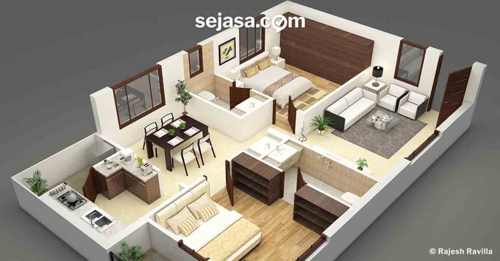 Detail Gambar Denah Rumah 3 Dimensi Png Nomer 36