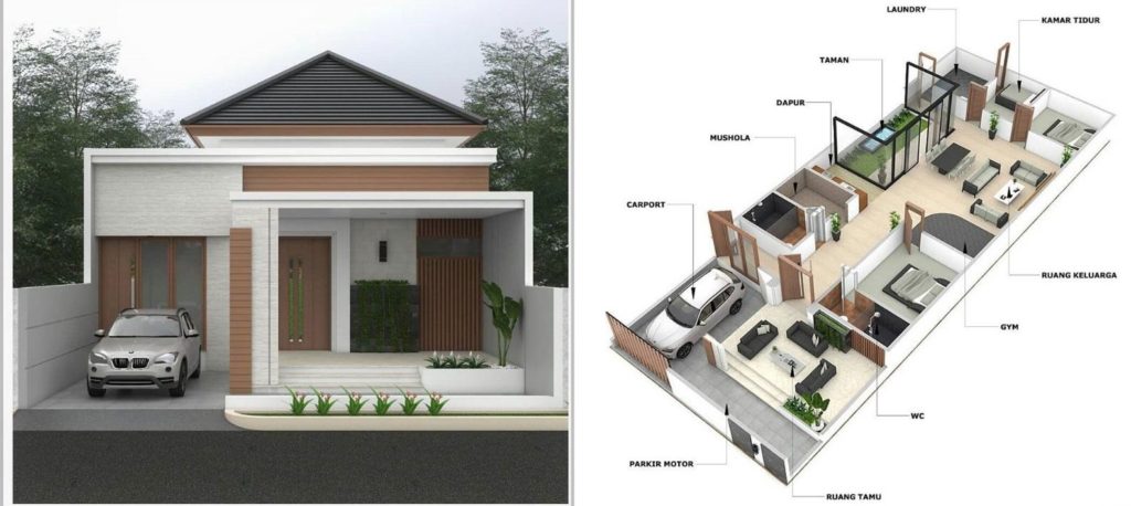 Detail Gambar Denah Rumah 3 Kamar Tidur Nomer 20