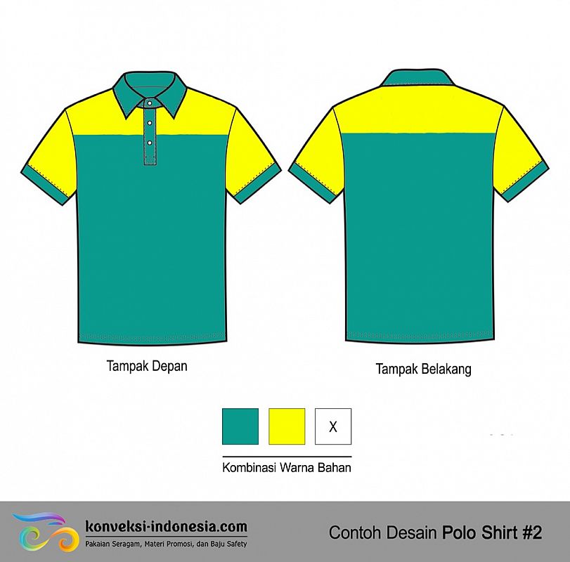 Detail Gambar Desain Kaos Berkerah Polos Nomer 3