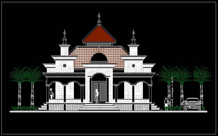 Detail Gambar Desain Masjid Autocad Nomer 29