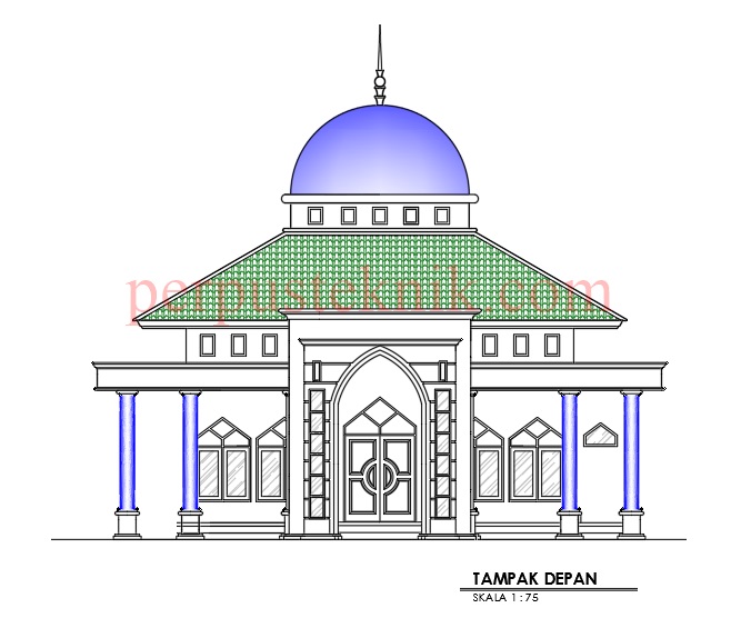 Detail Gambar Desain Masjid Autocad Nomer 39