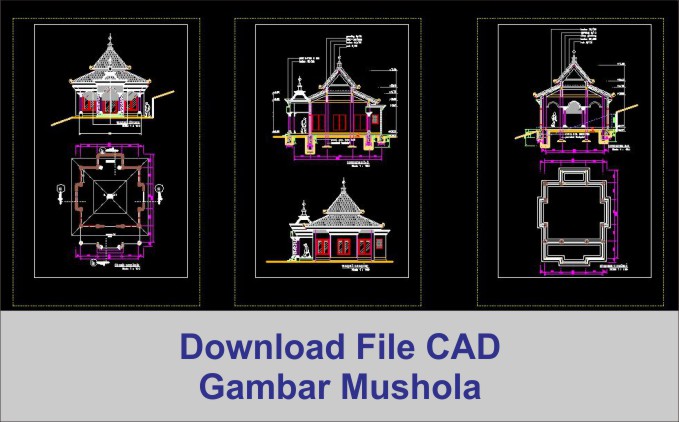 Detail Gambar Desain Masjid Autocad Nomer 45