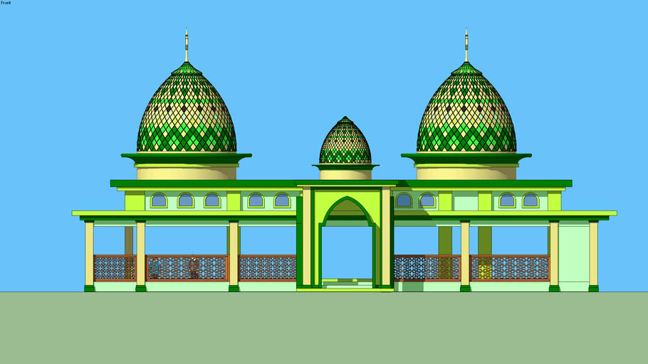 Detail Gambar Desain Masjid Autocad Nomer 47