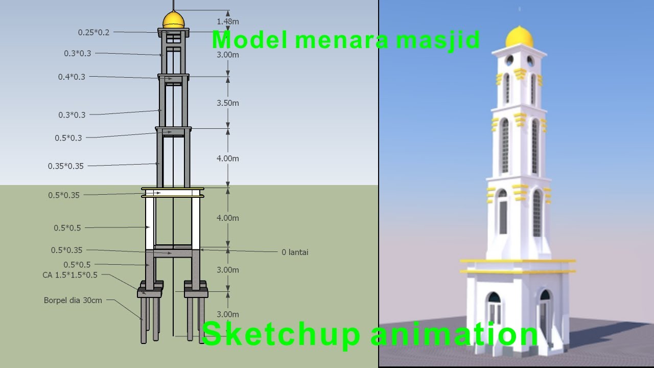 Detail Gambar Desain Menara Masjid Nomer 15