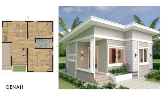 Detail Gambar Desain Rumah 2 Arah Nomer 40