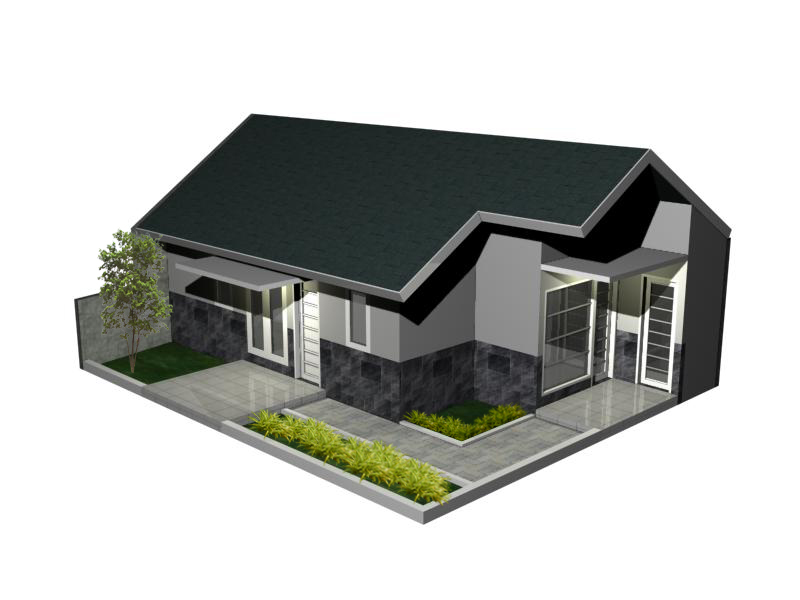 Detail Gambar Desain Rumah 2 Arah Nomer 55