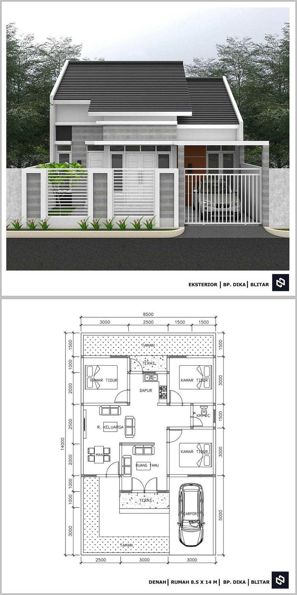 Detail Gambar Desain Rumah Minimalis 1 Lantai Nomer 49